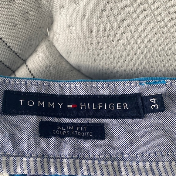 Tommy Hilfiger Bright Blue Flat Front Shorts - Picture 4 of 4